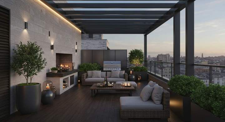 8.une terrasse conviviale et fonctionnelle 